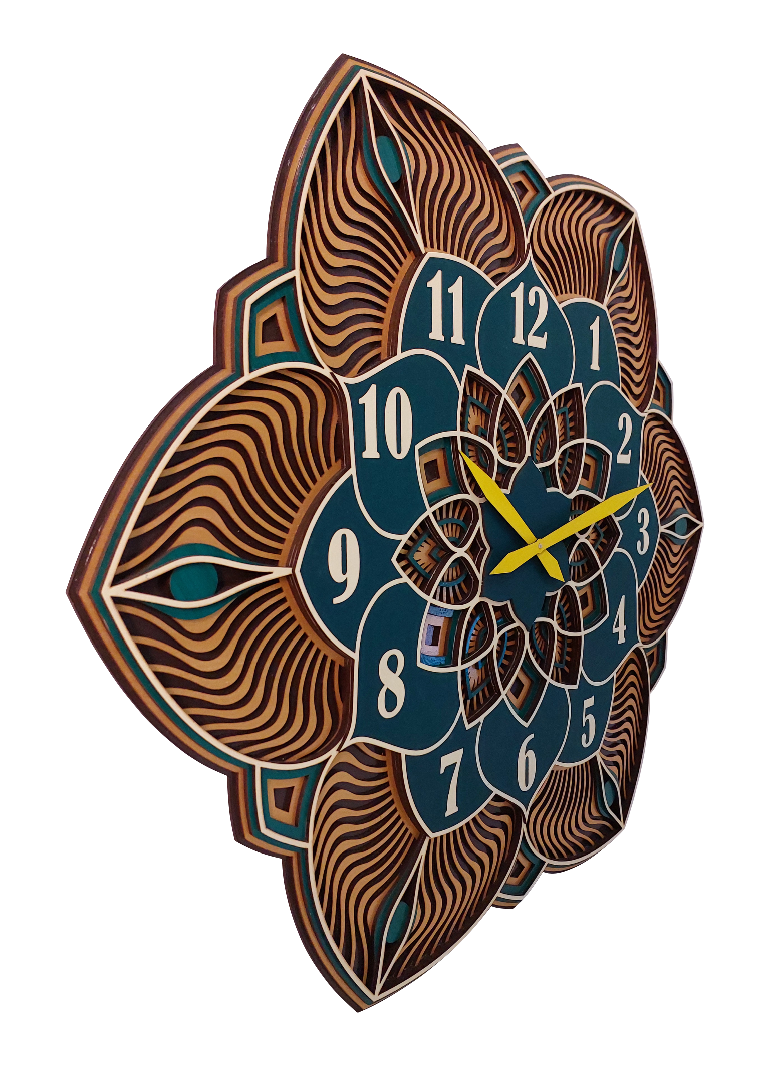 ساعت دیواری چوبی  کد ۲۰۱۲