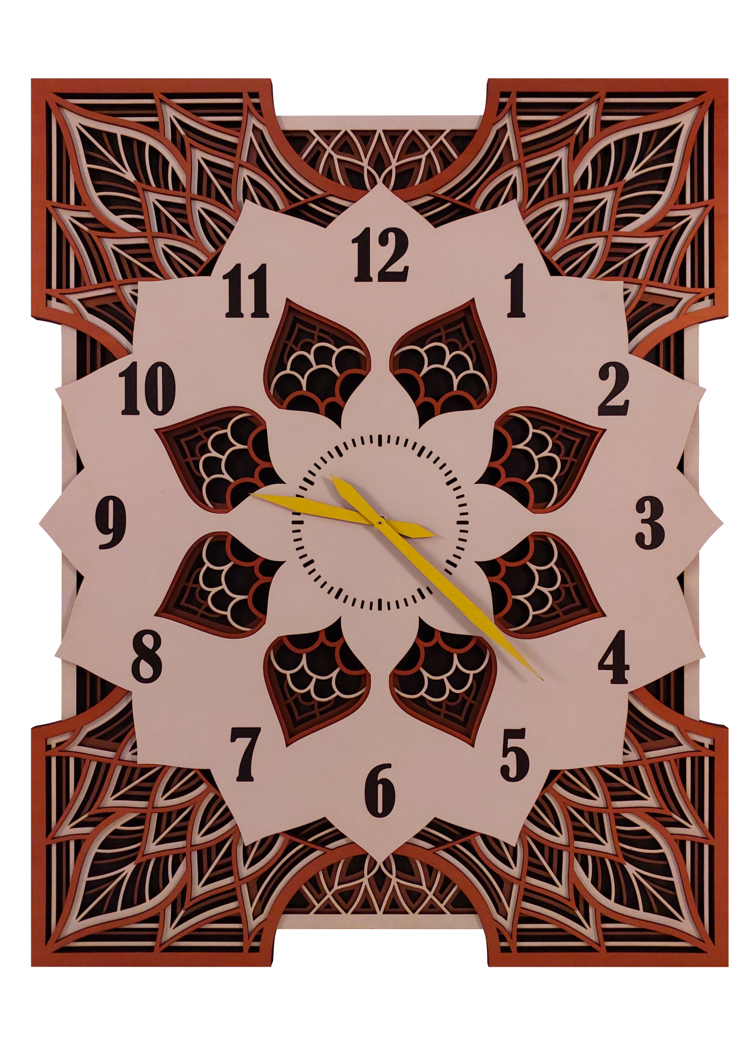 ساعت دیواری چوبی کد ۲۰۱۳