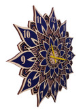 ساعت دیواری چوبی مدرن طرح ماندالا کد ۲۰۱۰