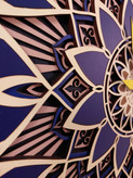 ساعت دیواری چوبی مدرن طرح ماندالا کد ۲۰۱۰